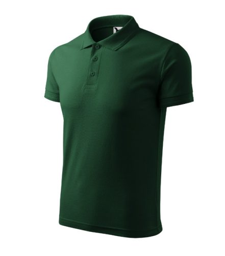 Pique Polo galléros póló férfi dark green S