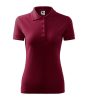 Pique Polo galléros póló női garnet XL