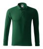 Pique Polo LS galléros póló férfi dark green S