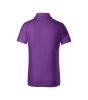 Pique Polo galléros póló gyerek lila 122 cm/6 éves