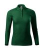 Pique Polo LS galléros póló női dark green XS