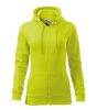 Trendy Zipper felső női lime XL