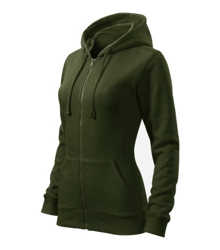 Trendy Zipper felső női military M
