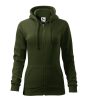 Trendy Zipper felső női military M