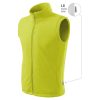 Next polár mellény unisex lime 62 (brand label) S