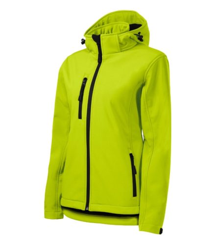 Performance softshell kabát női lime M