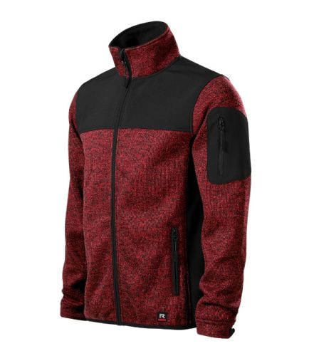 Casual softshell kabát férfi knit marlboro red M