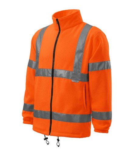 HV Fleece Jacket polár unisex fluoreszkáló narancssárga M