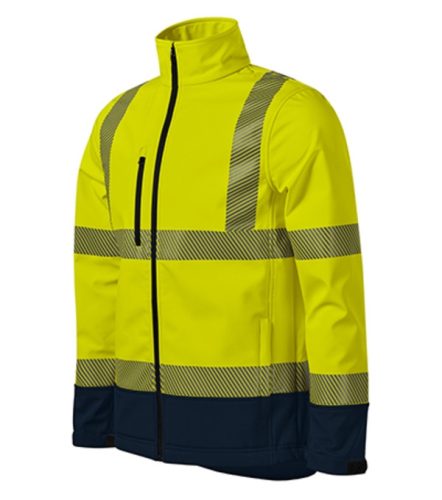 HV Drop softshell kabát unisex fluoreszkáló sárga M