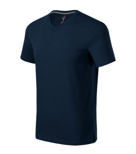 Action V-neck póló férfi tengerészkék L