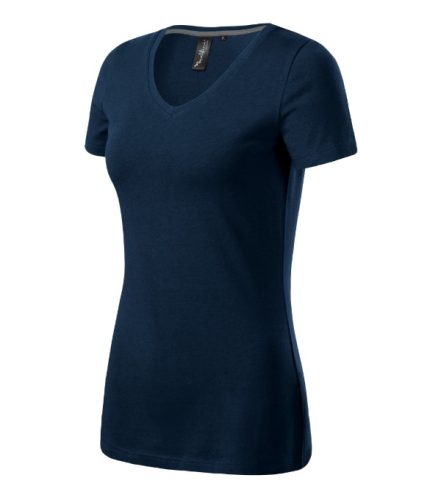 Action V-neck póló női tengerészkék S