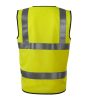 HV Bright biztonsági mellény unisex fluoreszkáló sárga M