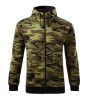 Camo Zipper felső férfi zöld terepszín 3XL