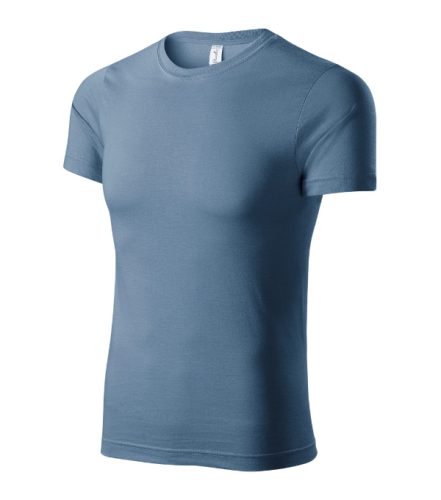 Paint póló unisex farmerkék M
