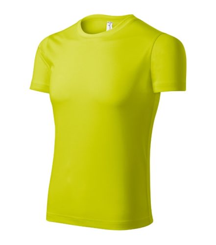 Pixel póló unisex neon sárga S