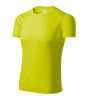 Pixel póló unisex neon sárga XL