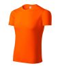 Pixel póló unisex neon narancssárga L