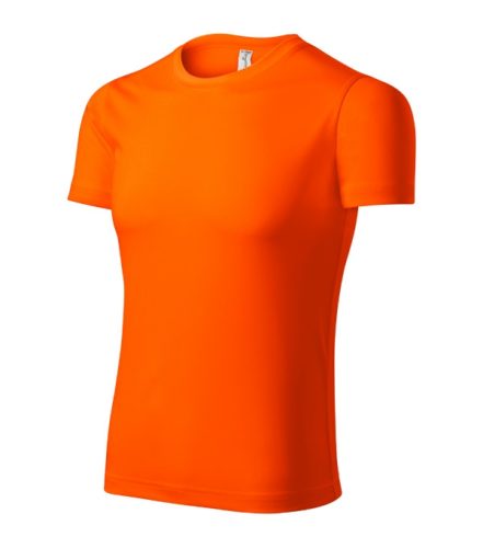 Pixel póló unisex neon narancssárga L