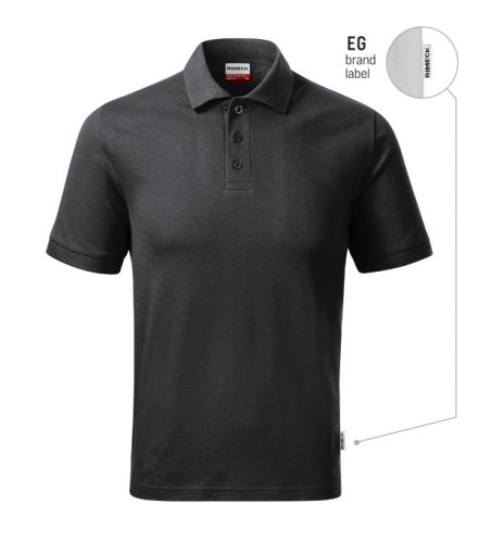 Resist Heavy Polo galléros póló férfi ébenszürke 94 (brand label) S