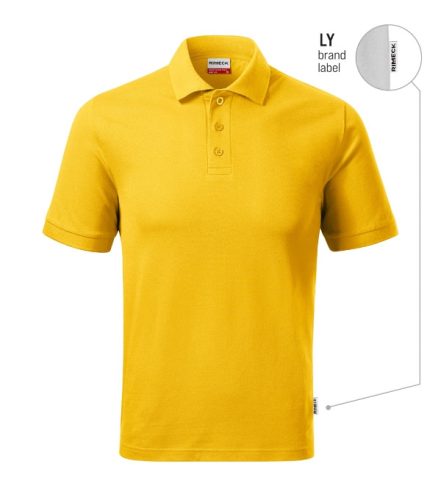 Resist Heavy Polo galléros póló férfi sárga 04 (brand label) S