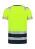 T-Shirt High Vis Bicolor póló unisex fluoreszkáló sárga S