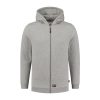 Hooded Sweat Jacket Washable 60°C felső unisex grey melange 2XL