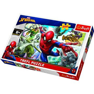 Trefl: Marvel Pókember született hősök puzzle - 200 darabos