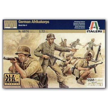 Italeri: II. világháborús Afrika Korps német csapat, 1:72