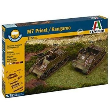 Italeri: M7 Priest és Kangaroo katonai jármű makett, 1:72