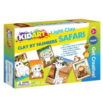 Kid Art: Gyurmázz számok szerint! Modellező gyurma készlet - Szafari