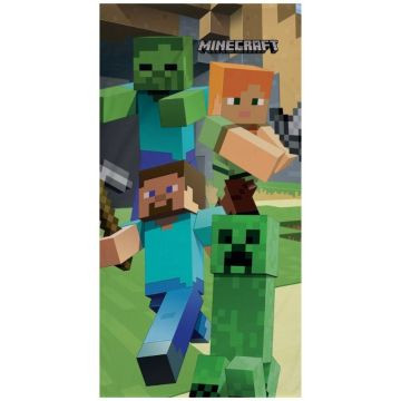 Minecraft: Alex és Steve fürdőlepedő - 70 x 140 cm