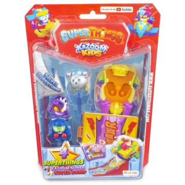 SuperThings: Kazoom Kids 4 figura csúszkával - Strike Troop