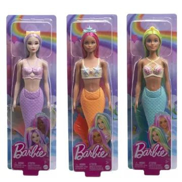 Barbie Dreamtopia: Színes hajú sellő baba - többféle