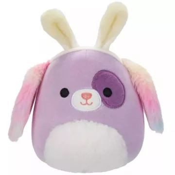 Squishmallows: Barb, a lila kutyus plüss nyuszifülekkel - 13 cm