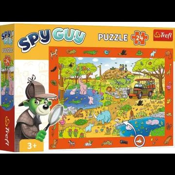 Trefl: Spy Guy Szafari nyomozós képkereső puzzle - 24 darabos