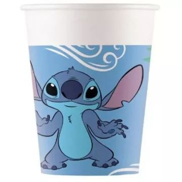 Lilo&Stitch: Stitch mintás papírpohár, 200 ml - 8 db-os