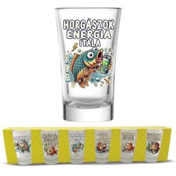 Pálinkás Pohár Szett 6 db-os - Horgászok Itala