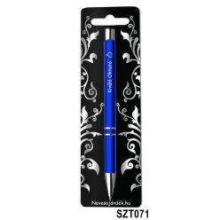 Gravírozott szines golyóstoll 13,6 cm - Kíváló Oktató