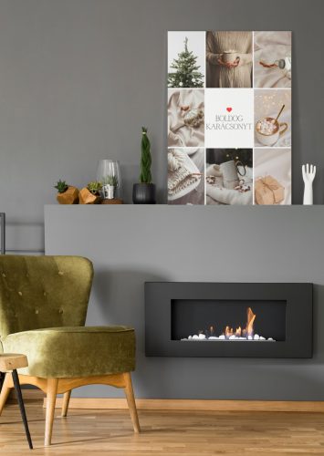 9 fotós vászonkép fotókollázs 80x60cm